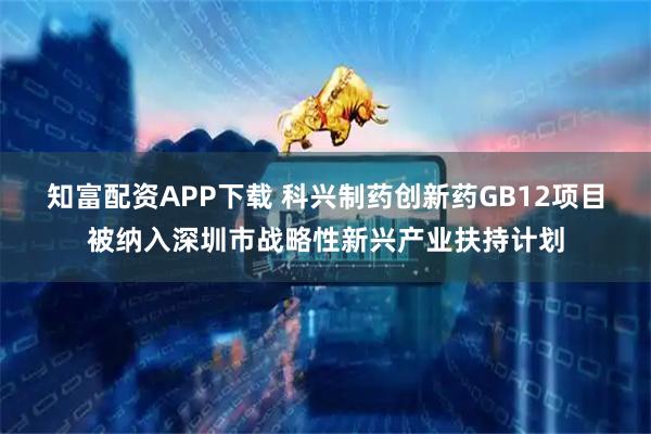 知富配资APP下载 科兴制药创新药GB12项目被纳入深圳市战略性新兴产业扶持计划